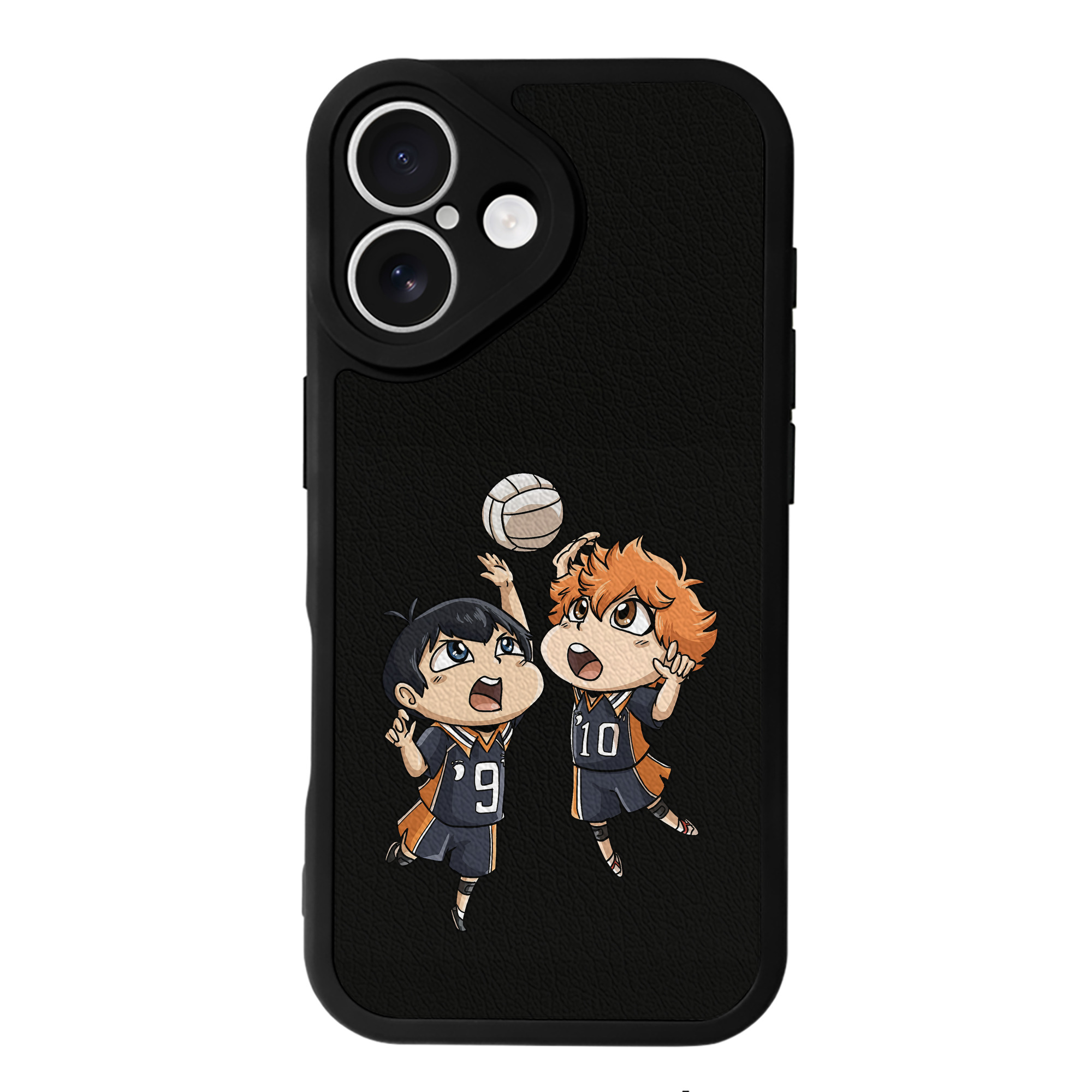 （画像用） ハイキュー!! Haikyu!! 【iPhone 16シリーズ対応】シリコンスマホケース（レザー調） 材質：シリコン
